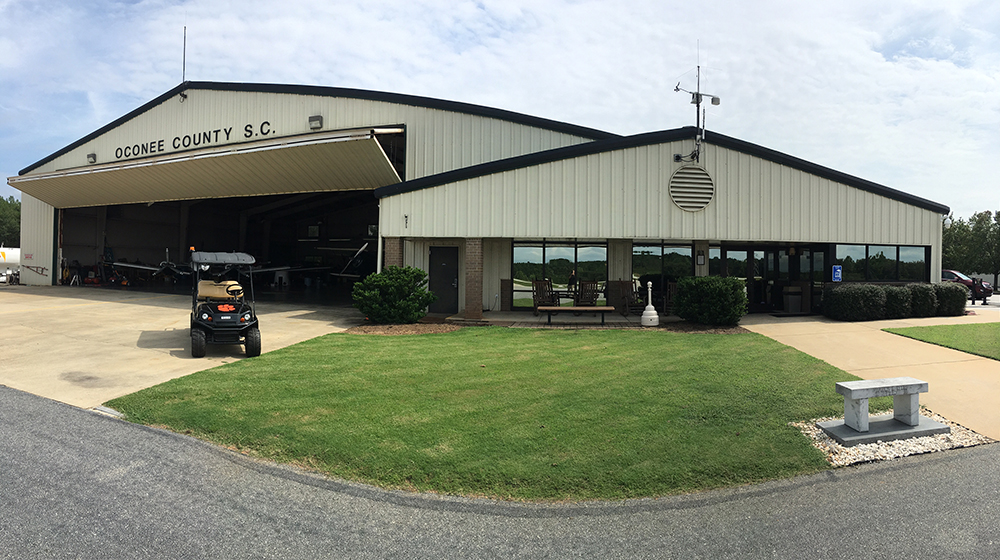 Oconee County Airport (KCEU) FBO building in Seneca, SC